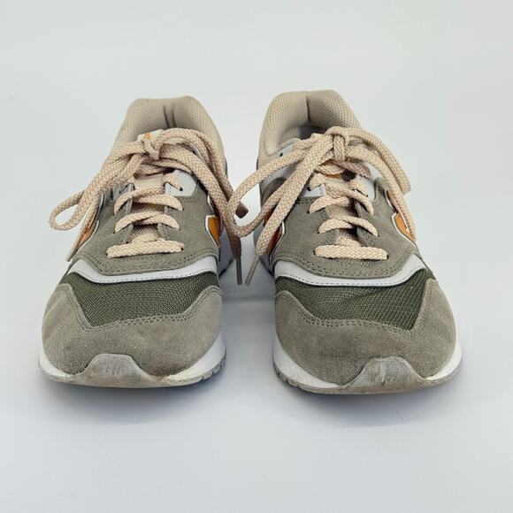 New Balance Womens Sneakers 9.5 Green Suede CW997HSV Retro Running Athletic Shoe - Picture 3 of 10